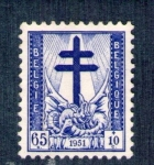 Stamps : Europe : Belgium :  Dragon y cruz de Lorena