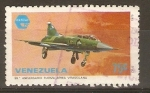 Stamps : America : Venezuela :  CF - 5  JET   FIGHTER