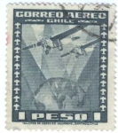 Stamps : America : Chile :  Aereos Internacionales