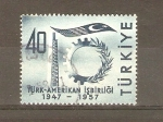 Stamps Turkey -  SÌMBOLO   DE   INDUSTRIA   Y   BANDERA