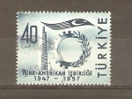 Stamps : Asia : Turkey :  SÌMBOLO   DE   INDUSTRIA   Y   BANDERA