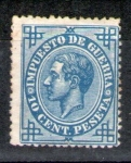 Stamps Spain -  Alfonso XII Impuesto de guerra