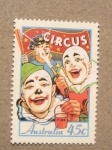 Stamps Australia -  El circo: los payasos