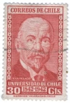 Stamps Chile -  Centenario de la Universidad de Chile