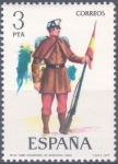 Sellos del Mundo : Europa : Espaa : ESPAÑA 1977_2383 Uniformes militares. VII Grupo. Scott 2022