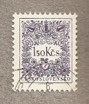 Stamps : Europe : Czechoslovakia :  Composición floral