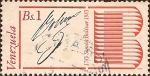 Stamps : America : Venezuela :  Bicentenario del Nacimiento de Simón Bolívar, 1783-1983. Firma de Bolívar.