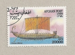 Stamps Afghanistan -  Barco griego de vela