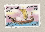Stamps Afghanistan -  Barco vikingo de guerra