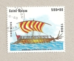 Stamps Africa - Guinea Bissau -  Nave etrusca