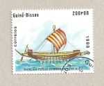 Stamps Guinea Bissau -  Nave del Faraón Ramses II
