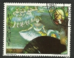 Stamps Paraguay -  Pintura de Degas y Juan Sebastian Bach