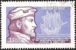 Stamps Chile -  450º ANIVERSARIO DESCUBRIMIENTO ESTRECHO DE MAGALLANES