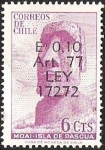 Stamps Chile -  MOAI - ISLA DE PASCUA