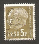 Stamps Germany -  saar -  presidente heuss