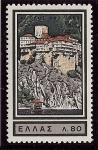 Stamps Greece -  Monte Athos (Monasterio de Simonos Petra)
