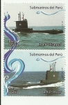 Stamps : America : Peru :  Submarinos del Perú