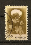 Stamps India -  Agricultura y  Evolucion Rural / Serie Basica./ Papel Amarillento.