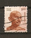 Sellos del Mundo : Asia : India : Gandhi.