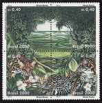Stamps Brazil -  Complejo de conservación de la Amazonía Central
