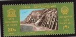 Sellos de Africa - Egipto -  Monumentos de Nubia en Abu Simbel