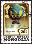 Stamps : Asia : Mongolia :  Montgolfie`re France