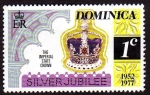 Stamps America - Dominica -  Silver Jubilee