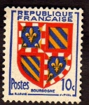 Stamps France -  Escudo  Bourgogne