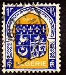 Sellos de Europa - Francia -  Escudo Algerie