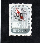 Stamps : America : Argentina :  Centenario de la Union Internacional de Telecomunicaciones