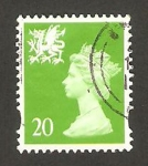Stamps United Kingdom -  elizabeth II, emisión regional de País de Gales