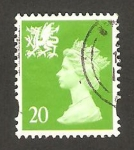Sellos de Europa - Reino Unido -  elizabeth II, emisión regional de País de Gales