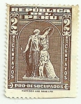 Stamps Peru -  Sello pro -  desocupados