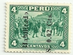 Stamps America - Peru -  Pizarro y los trece 