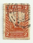 Stamps : America : Peru :  Pro desocupados: Monumento 2 de mayo