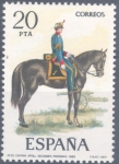 Stamps Spain -  ESPAÑA 1977_2385 Uniformes militares. VII Grupo. Scott 2024