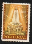 Stamps : Europe : Portugal :  50 años de la aparición de la Virgen de Fátima