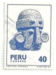 Stamps Peru -  Cabeza Pétreas -  Huamachuco