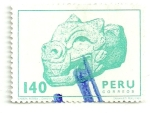 Stamps : America : Peru :  Cabeza Pétrea - Chavin
