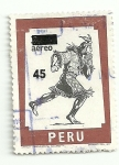 Sellos de America - Per� -  Chasqui  - SImbolo postal del Perú
