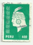 Stamps : America : Peru :  Serie del Inca