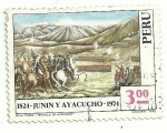 Sellos de America - Per� -  Batalla de Junin y Ayacucho