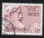 Sellos de Europa - Portugal -  Escultores portugueses - Teixeira Lopes