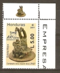 Stamps America - Honduras -  ESTELA   MAYA.   CENTENARIO   UPAEP