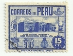 Stamps : America : Peru :  Museo de Arquelogía Nacional - Lima