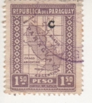 Sellos de America - Paraguay -  MAPA