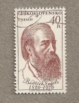 Stamps : Europe : Czechoslovakia :  150 Aniv. Bedrich Engels