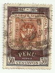 Stamps : America : Peru :  Centenario del sello postal peruano