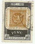 Sellos del Mundo : America : Peru : Centenario del primer sello postal peruano