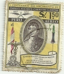 Stamps Peru -  I centenario del nacimiento de Daniel A. Carrión Garcia